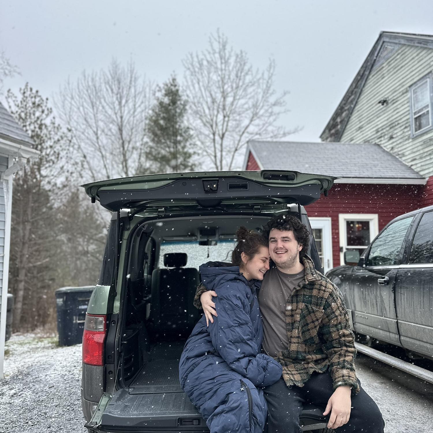 Naturally, we couldn’t live without a rig — so we bought an old honda element and built it out to be an adventure rig and travel office for work and weekend trips.