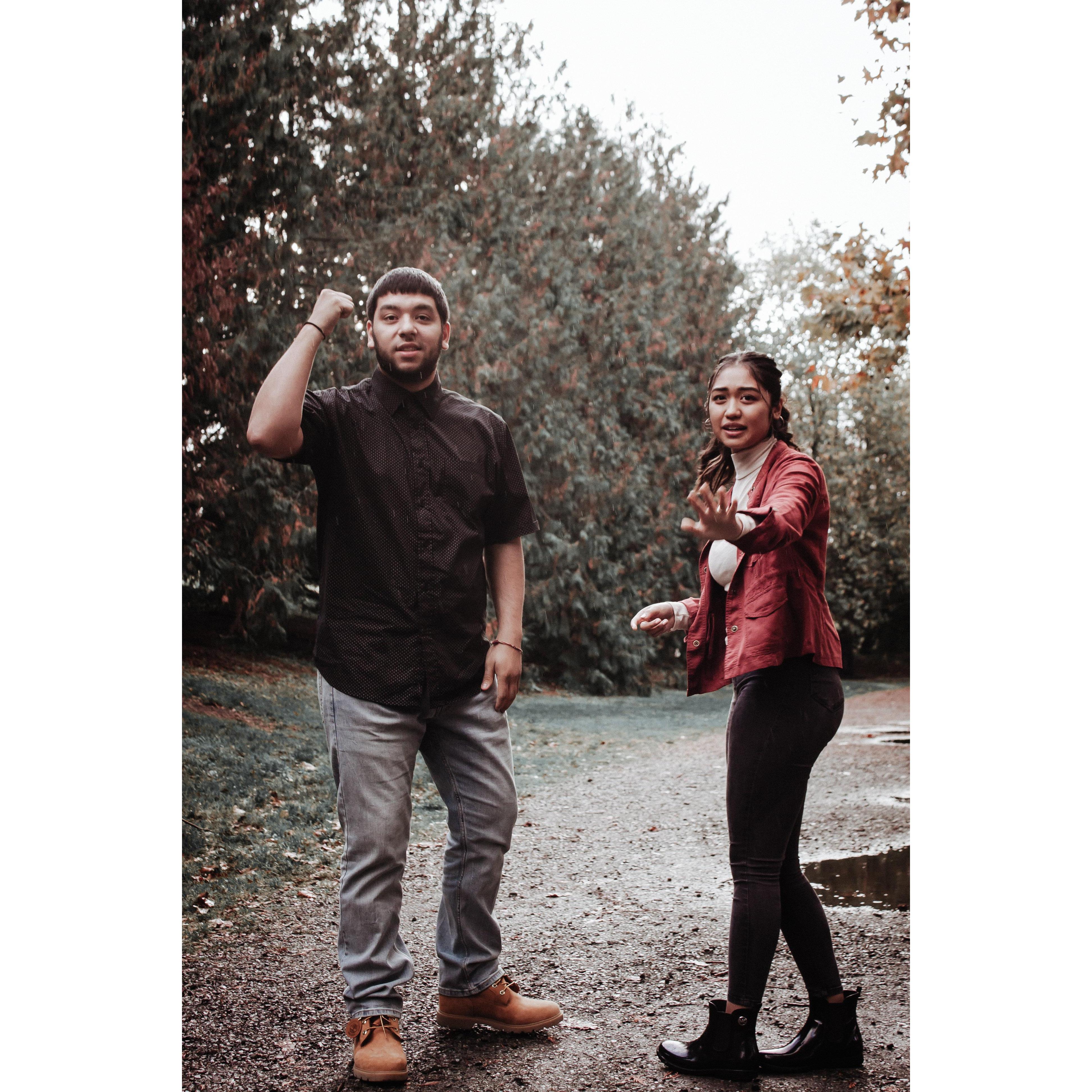 Half of our pictures really turned out like this... don't let the cute ones fool you!