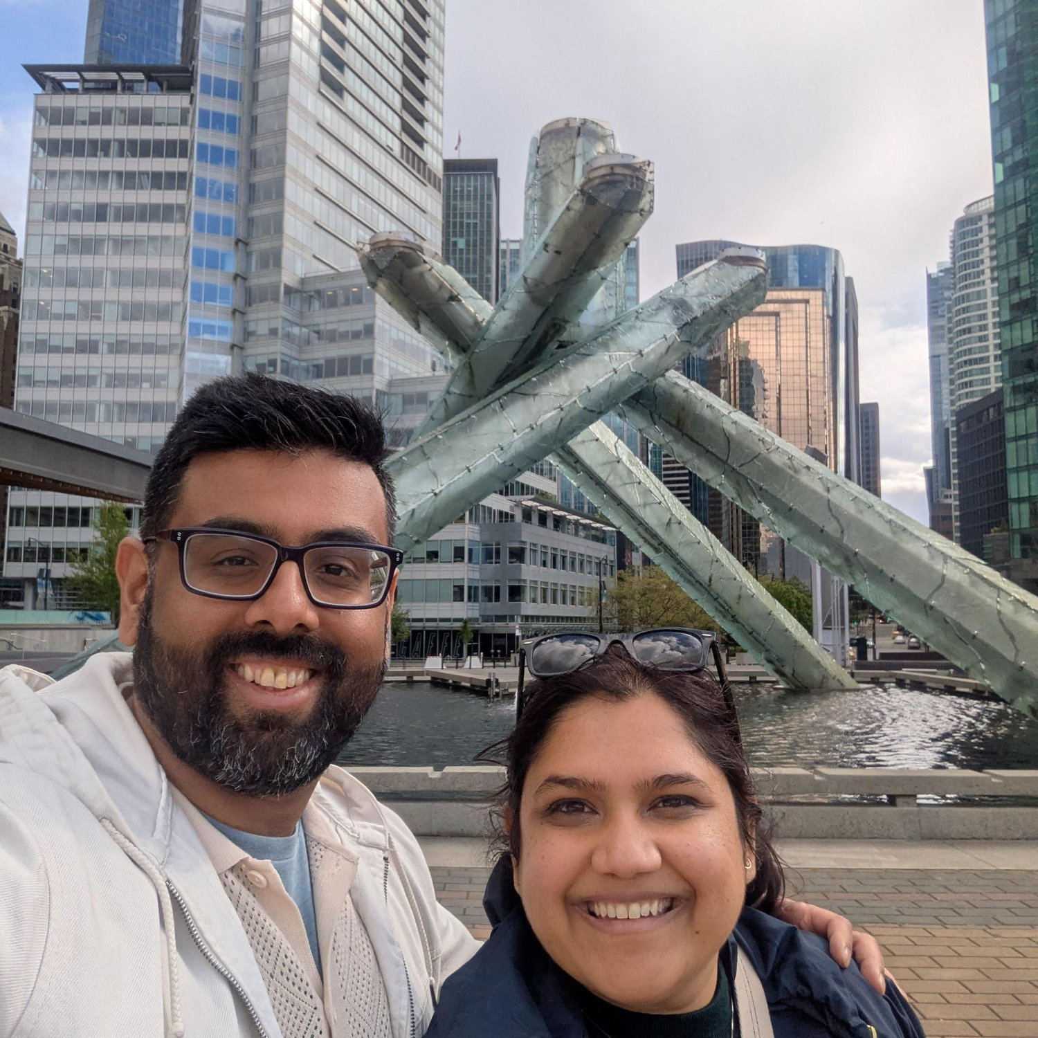 Ankita's first time in downtown Vancouver!