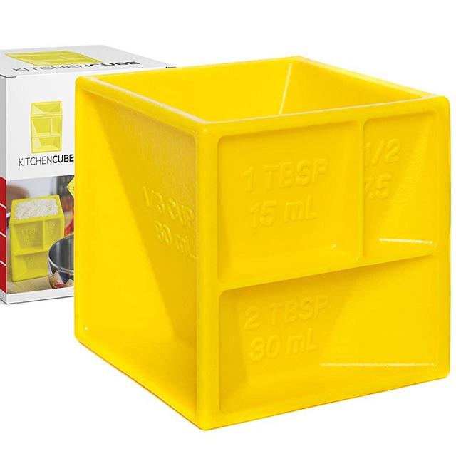 KITCHEN CUBE | NEW All-in-One Measuring Cup to Improve Organization and Reduce Clutter | Premium Measuring Device With 19+ Cooking Measurements For Cooking and Baking | Excellent Gift!