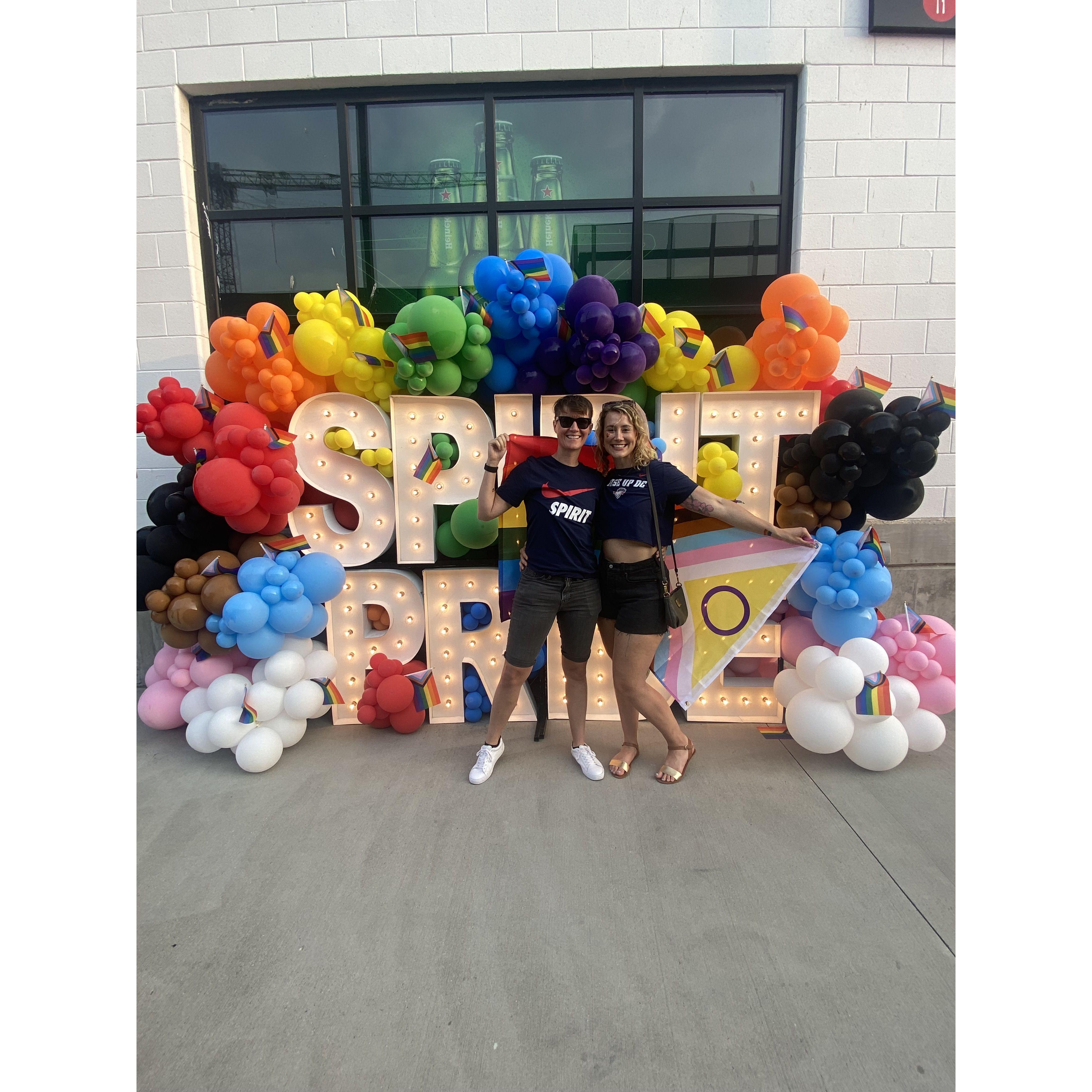 We love going to watch the Washington Spirit play soccer!
