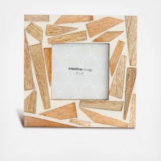 Square Wood and Resin Picture Frame