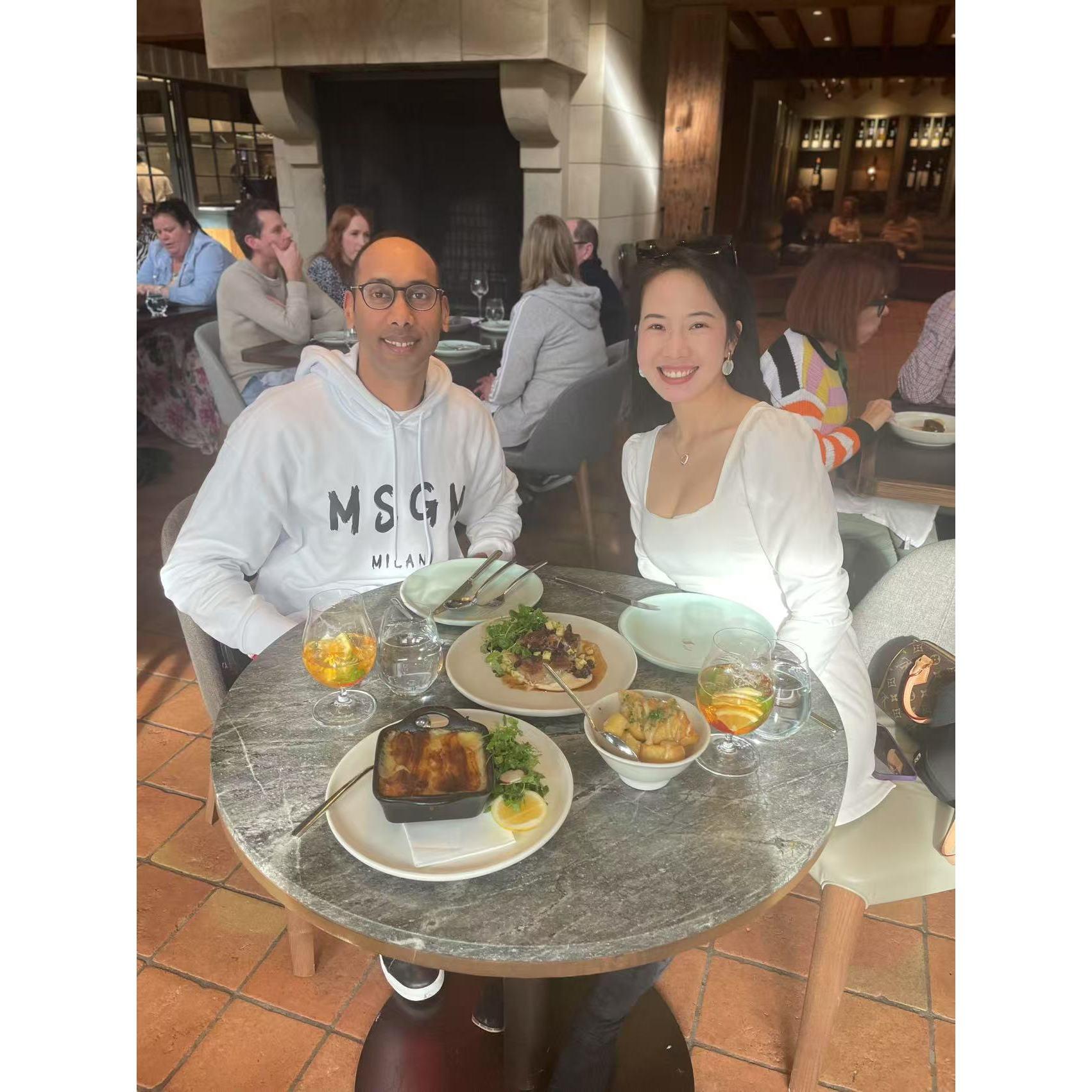 “A beautiful lunch at Craggy Range, with the most beautiful view — each other 🥂” Good food, great wine, and even better company.