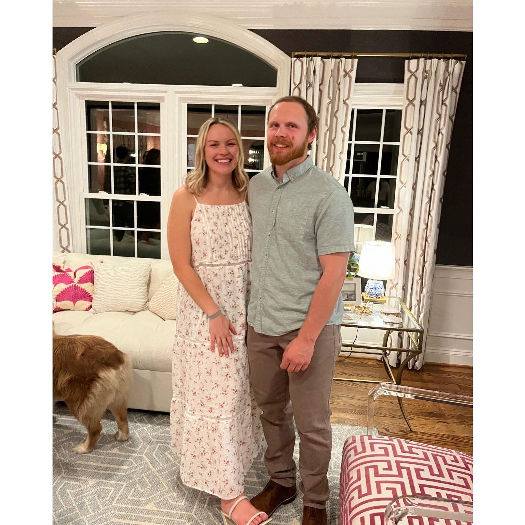 November 5, 2022: The Burrs hosted a gorgeous engagement party to celebrate us
