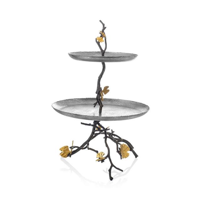 Michael Aram Butterfly Ginkgo 2-Tier Etagere