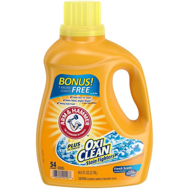 Arm & Hammer Plus OxiClean Liquid Laundry Detergent Fresh Scent - 94.5 fl oz