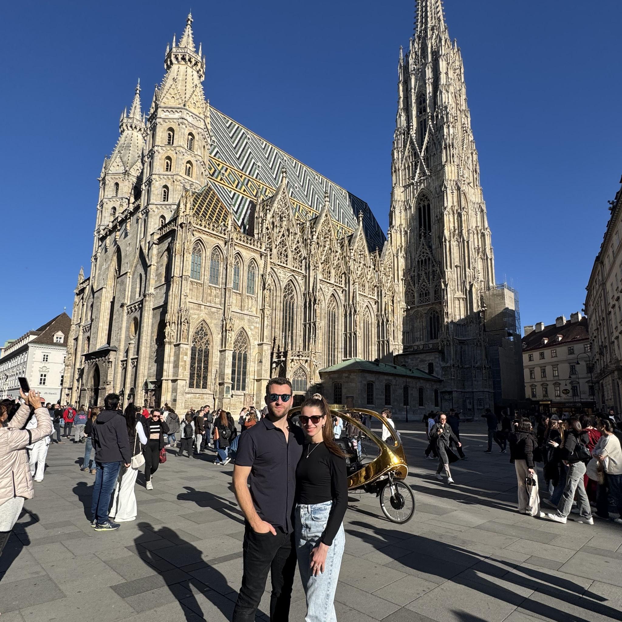 Stephansplatz in Vienna, Austria.