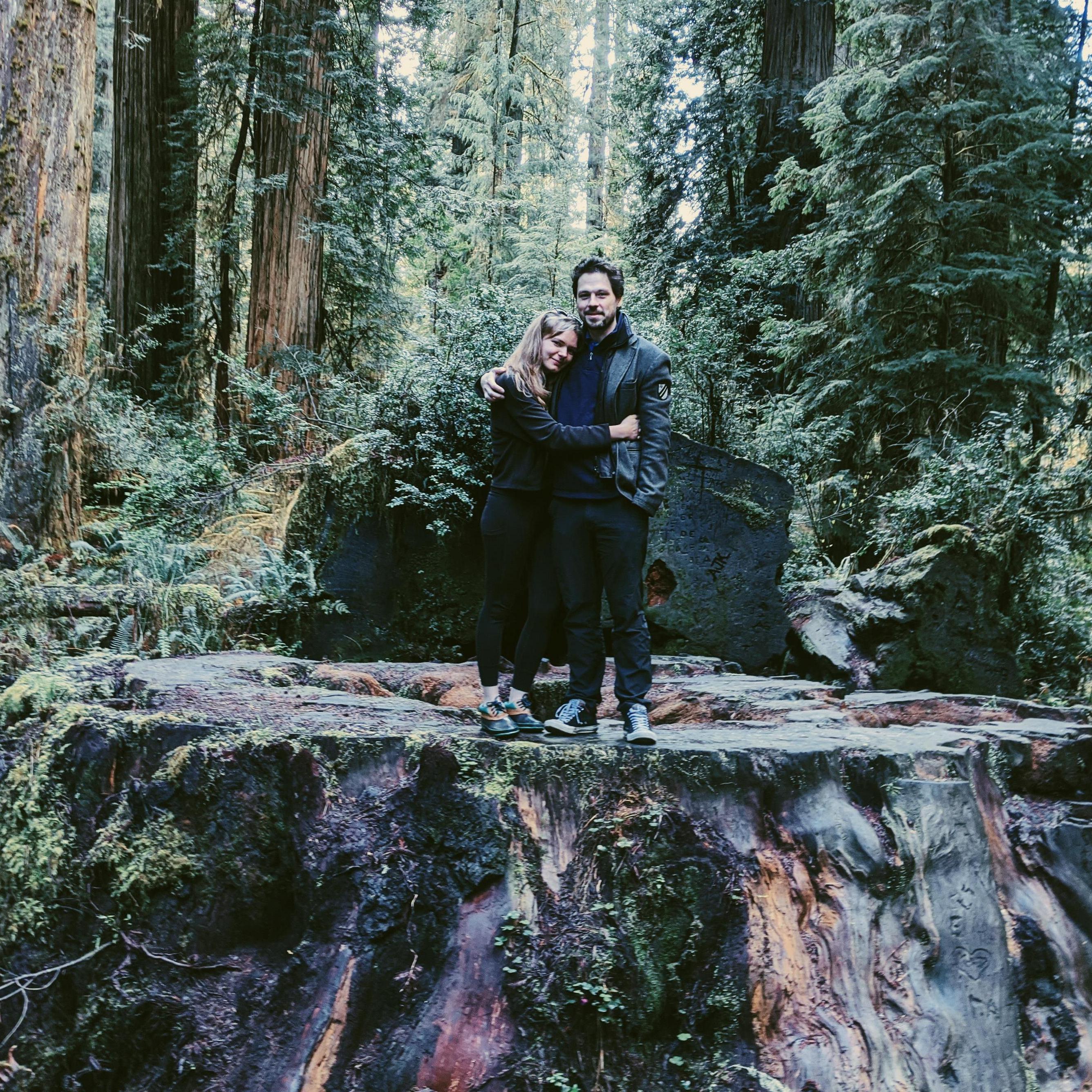 First time meeting the Wilson family and visiting the Redwoods