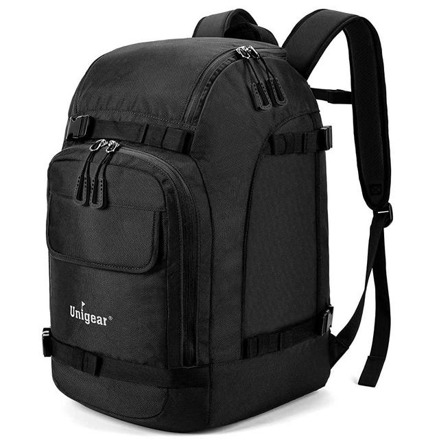 Unigear Ski Boot Bag, 50L Ski Boot Travel Backpack for Ski Helmet, Goggles, Gloves, Skis, Snowboard & Accessories