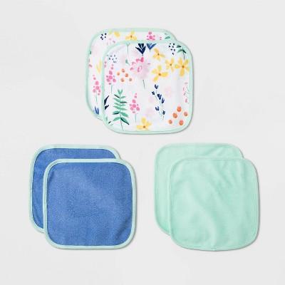 Baby 6pk Little Wildflower Washcloth Set - Cloud Island™ One Size