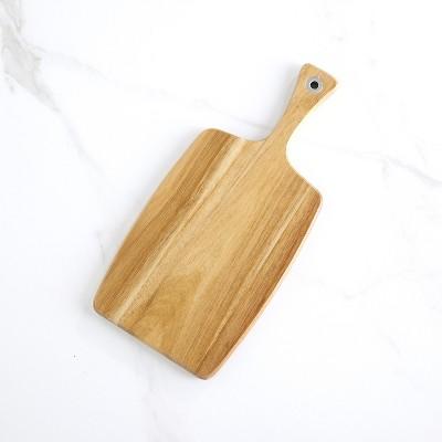 Lakeside Rectangle Cutting Board - Charcuterie Serving Tray with Handle