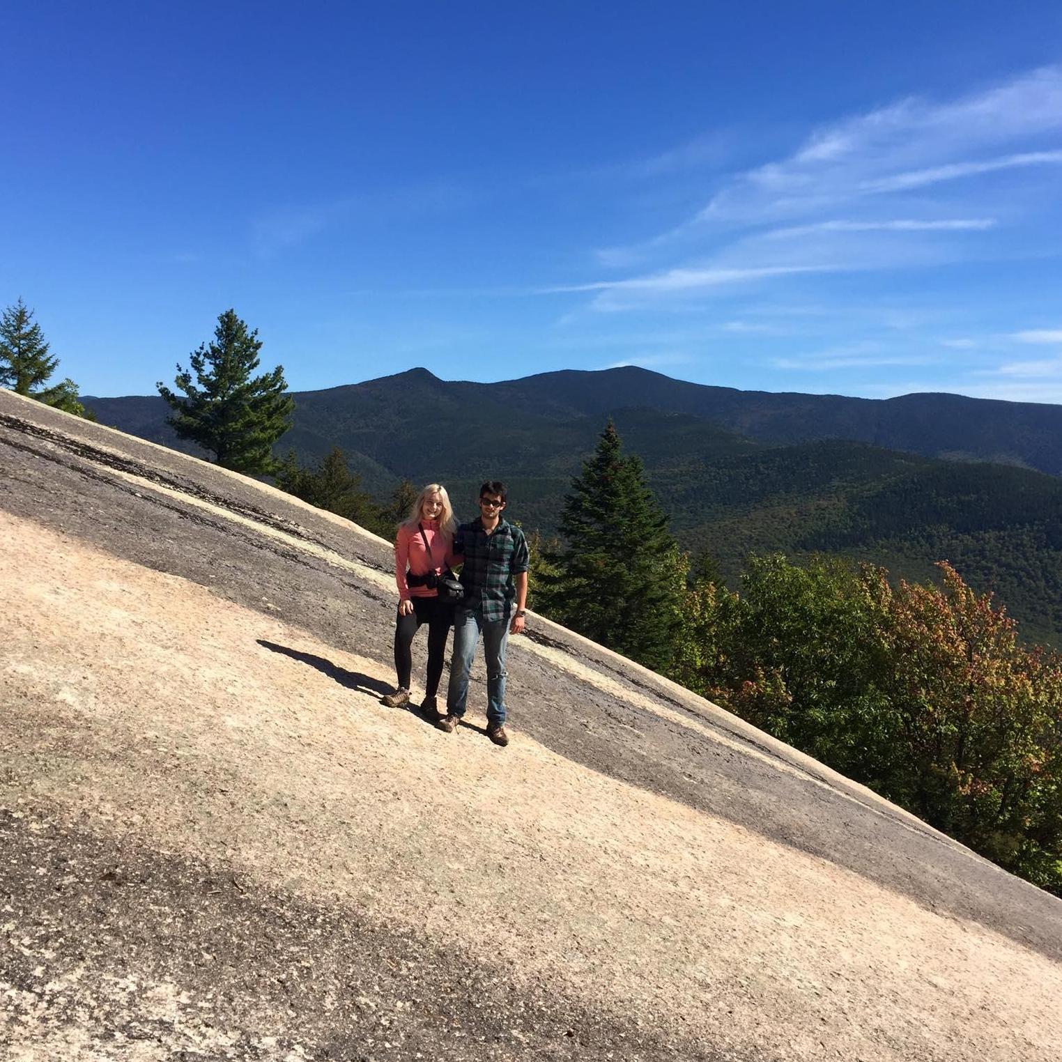 One of our first hikes together in New Hampshire