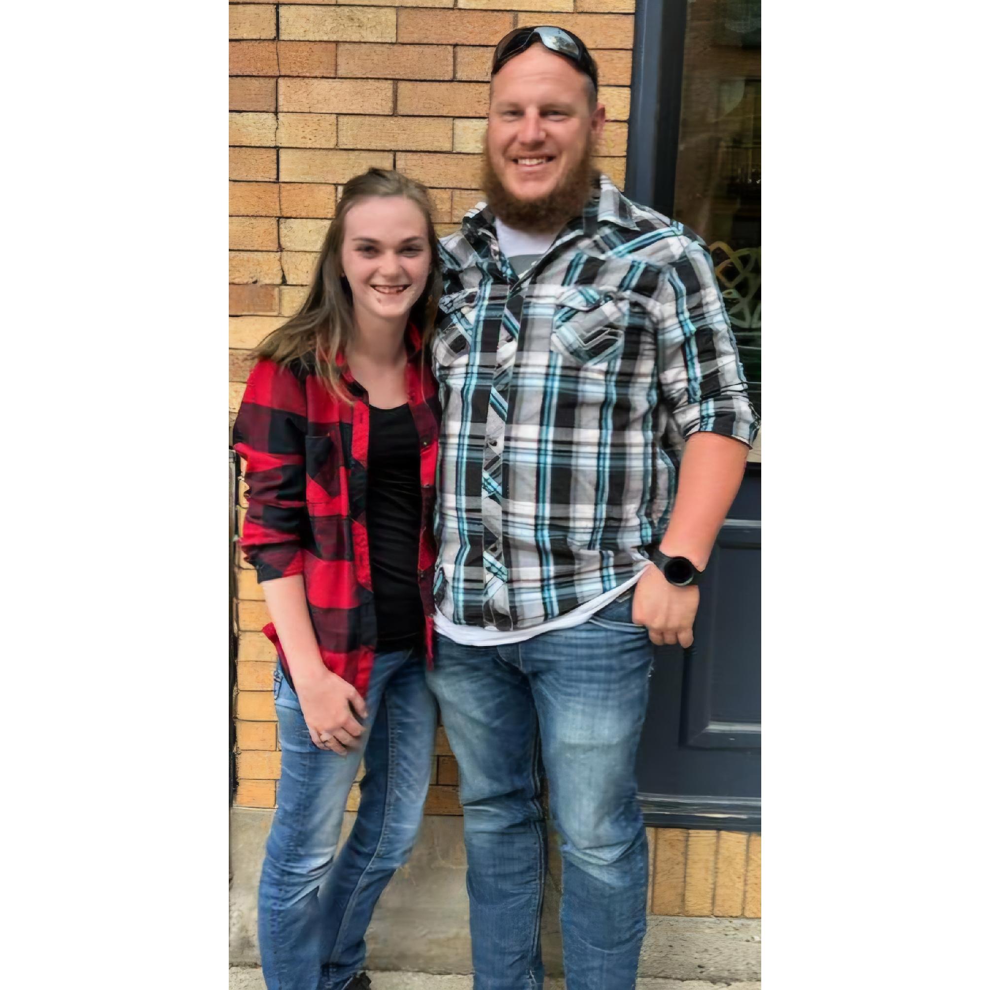 Going to our first concert together.