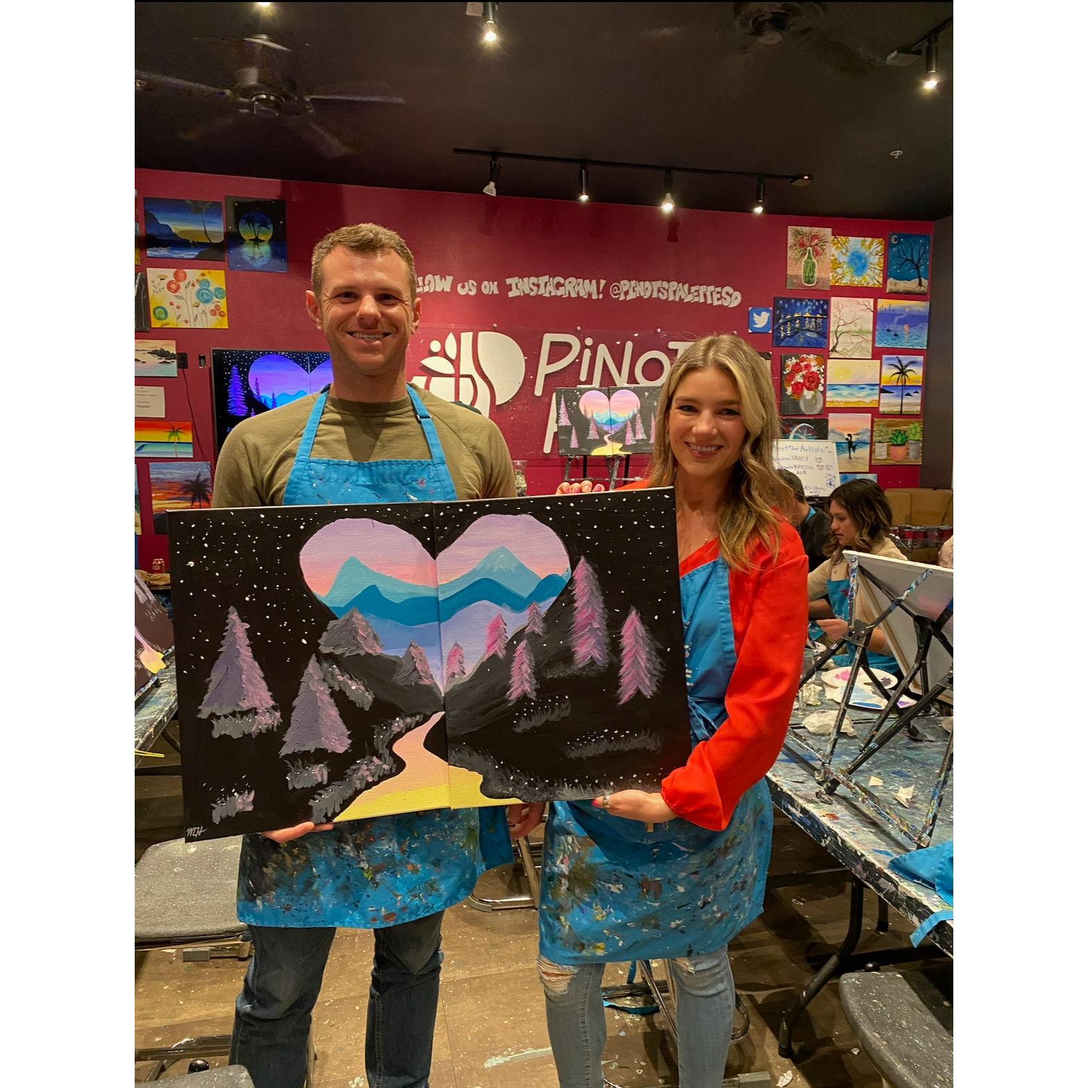 San Diego, CA - Valentine's paint date night (February 2023)