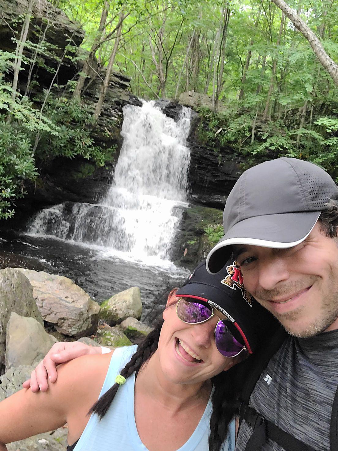 Enjoying the view and scenery in the Poconos