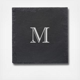 Monogram Light Grey Slate Cutting and Serving Board
