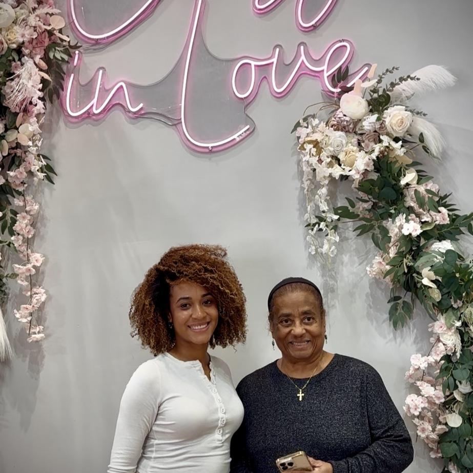 Aliyah and her grandmother Sherry
