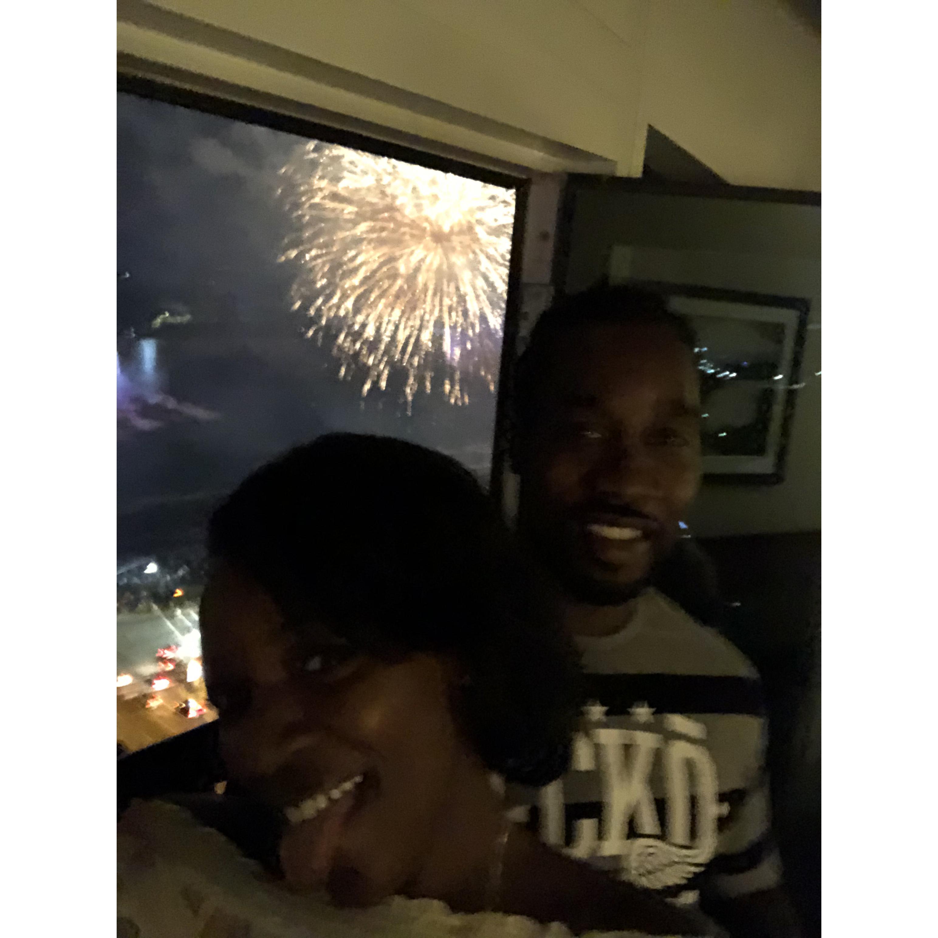 He said I am his Firework....lmao... I agree... I make life exciting , shiny and bright