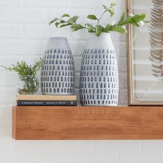 2-Piece Contemporary Indent Vase Set