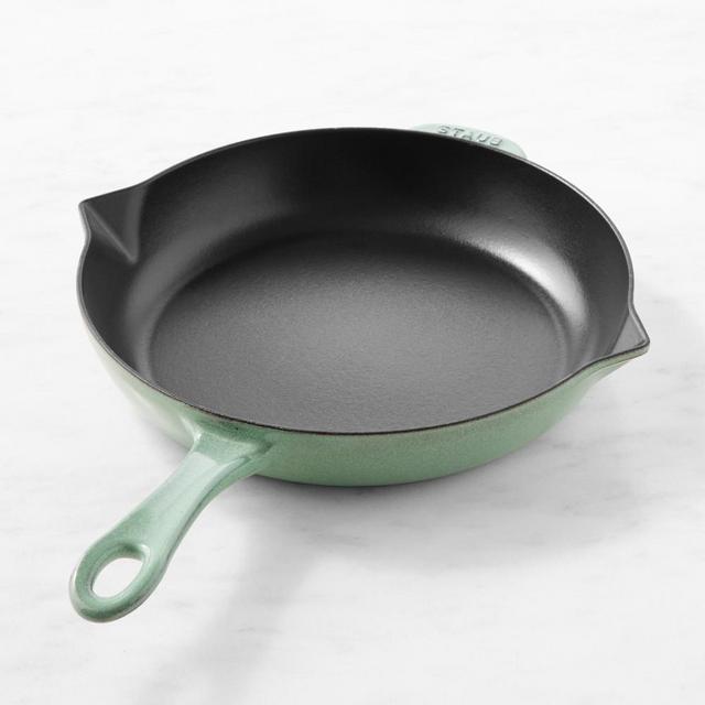Staub Enameled Cast Iron Fry Pan, 10", Sage