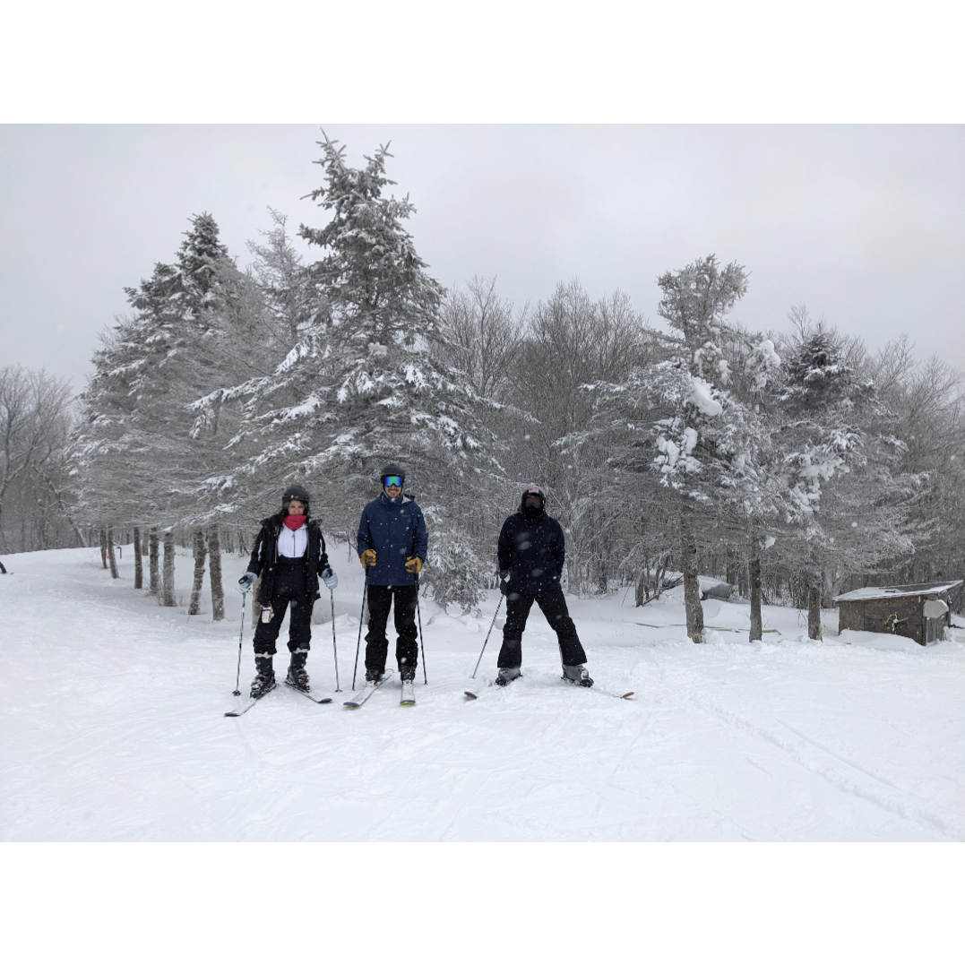 Skiing with Valeria and Yuri