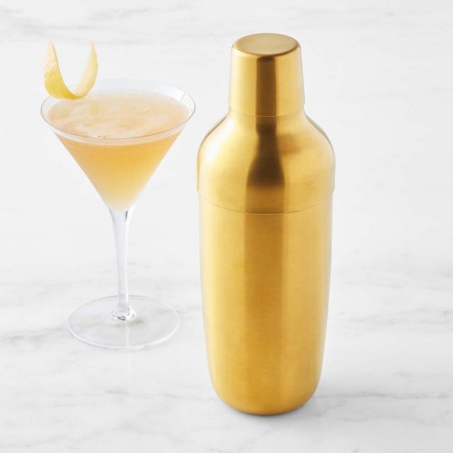 Williams Sonoma Encore Shaker 28 oz, Antique Brass