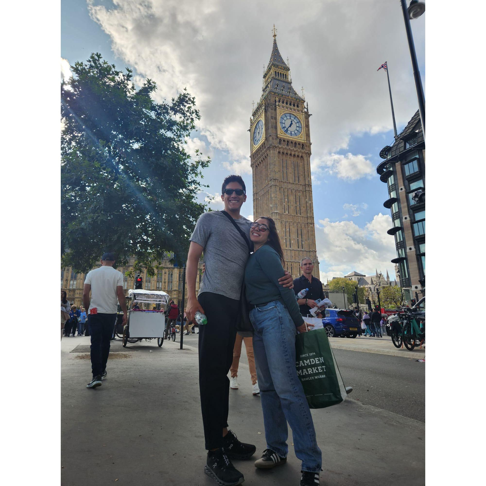 Who needs a watch when you got Big Ben telling you the time? LN UK