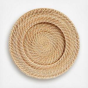 Artesia Rattan Charger Plate, Set of 4