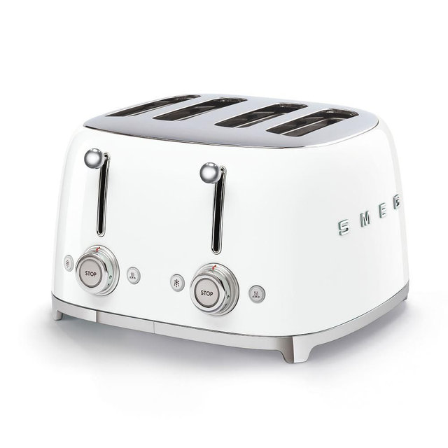Smeg 4-Slice Toaster, White