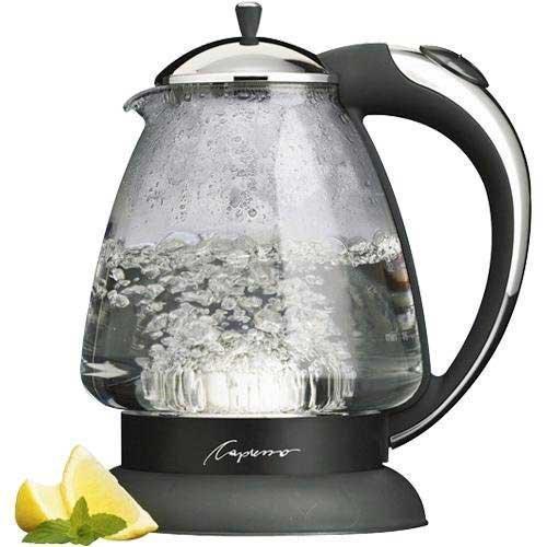 Capresso 259.03 H2O Plus Glass Water Kettle, Polished Chrome
