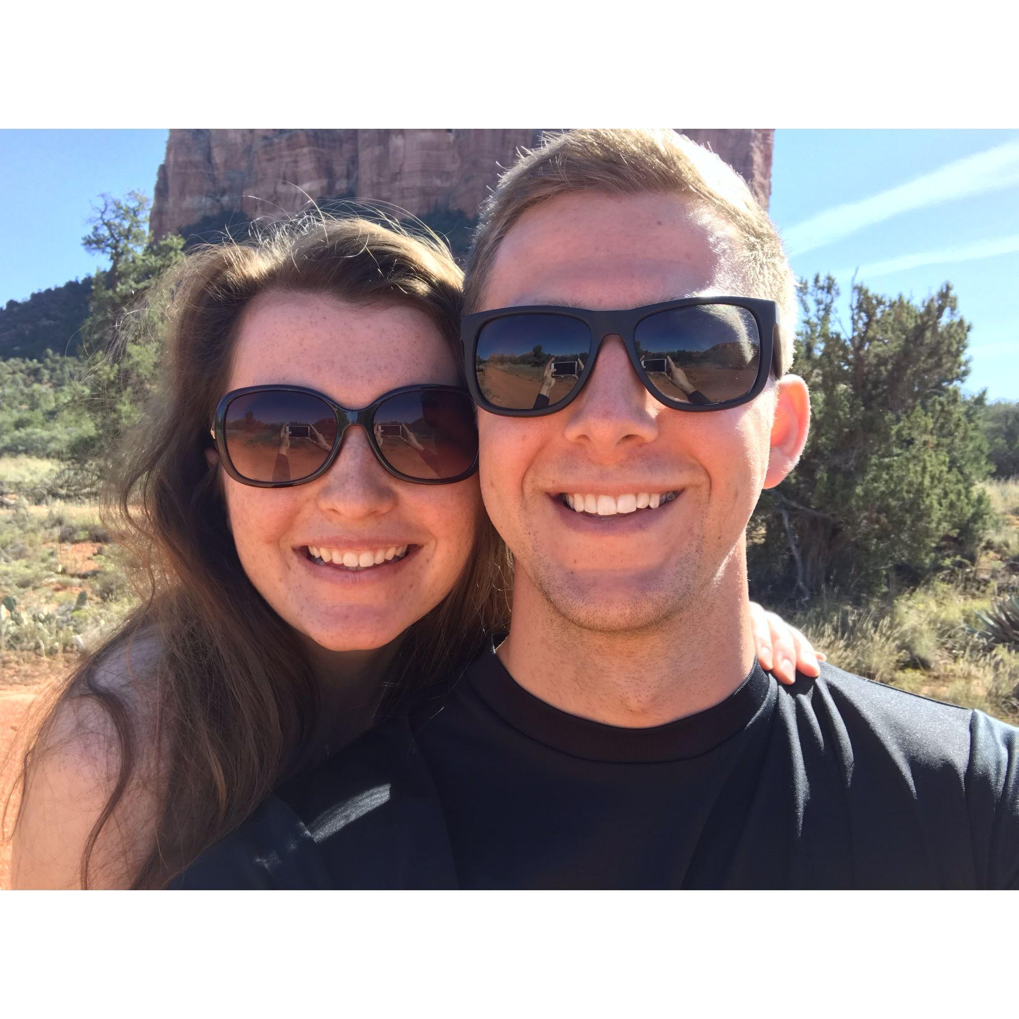 Tab's first trip to Arizona to visit Ben. We called this trip a "date-cation" and went on our first of several dates across AZ!