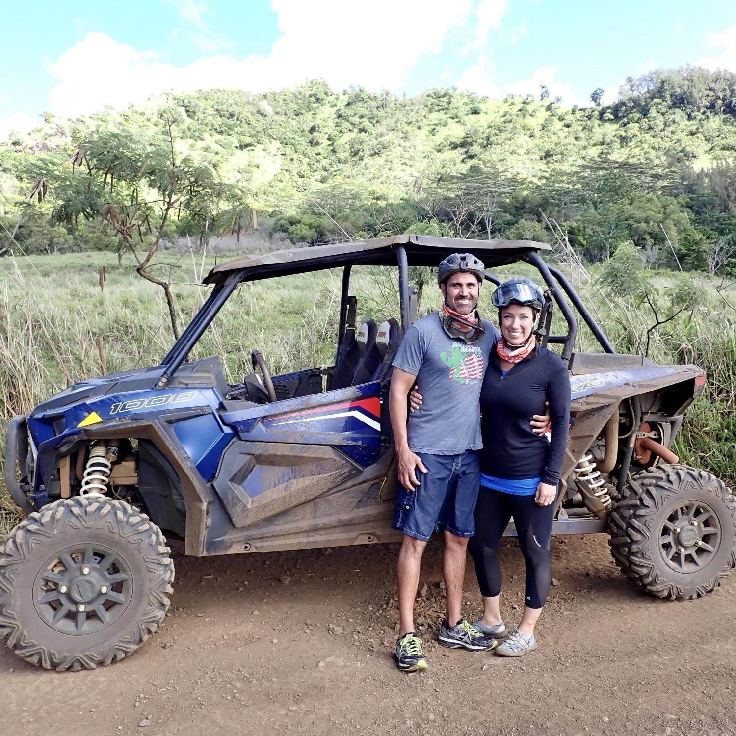 Our birthday trip to Kauai wasn't complete without an ATV ride that felt like we were in Jurassic Park.