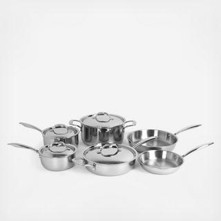 Tri-Ply Stainless Steel 10-Piece Cookware Set