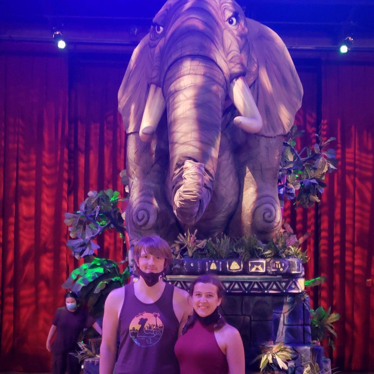 After the Lion King Show at Disney Animal Kingdom!