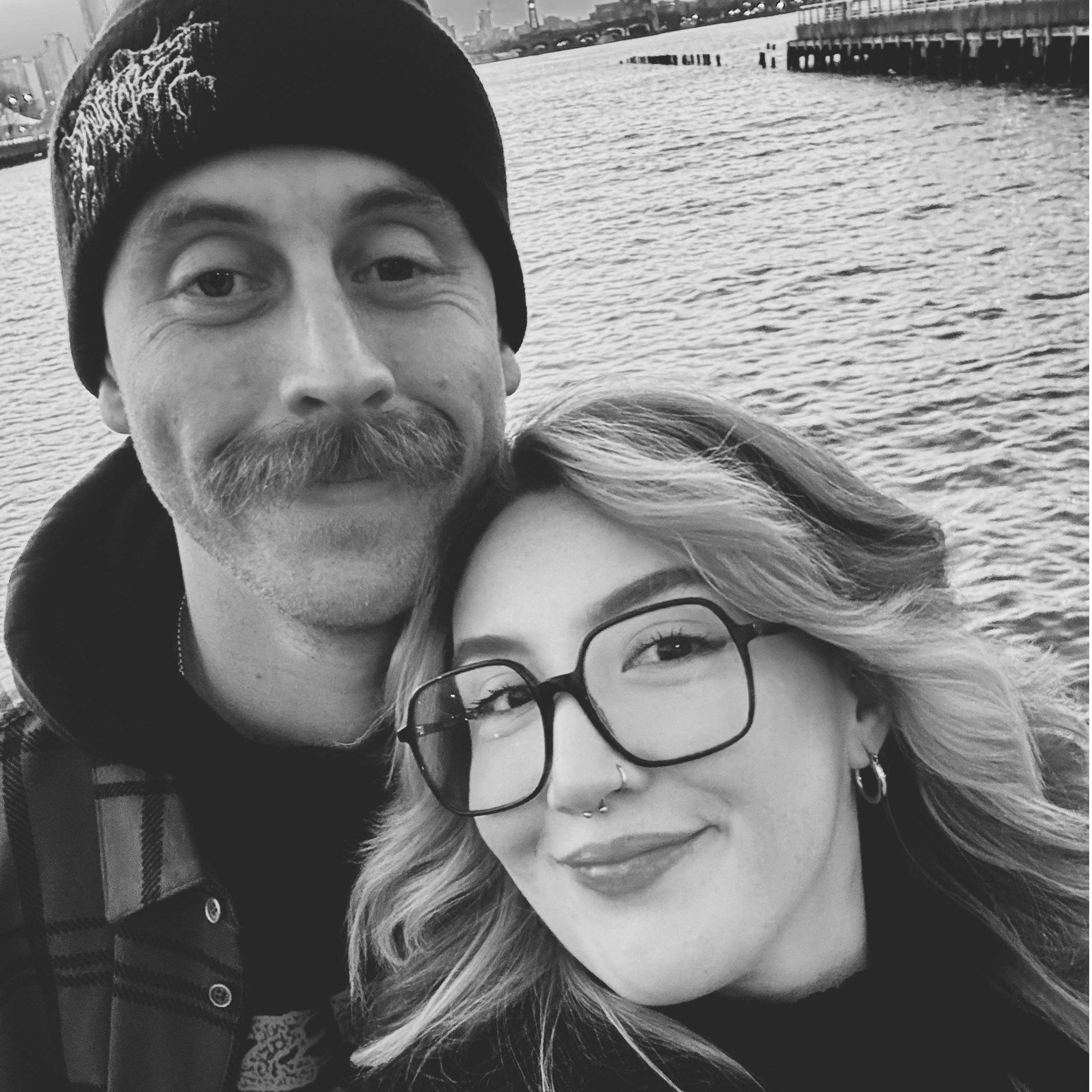 Enjoying our post engagement bliss in NYC