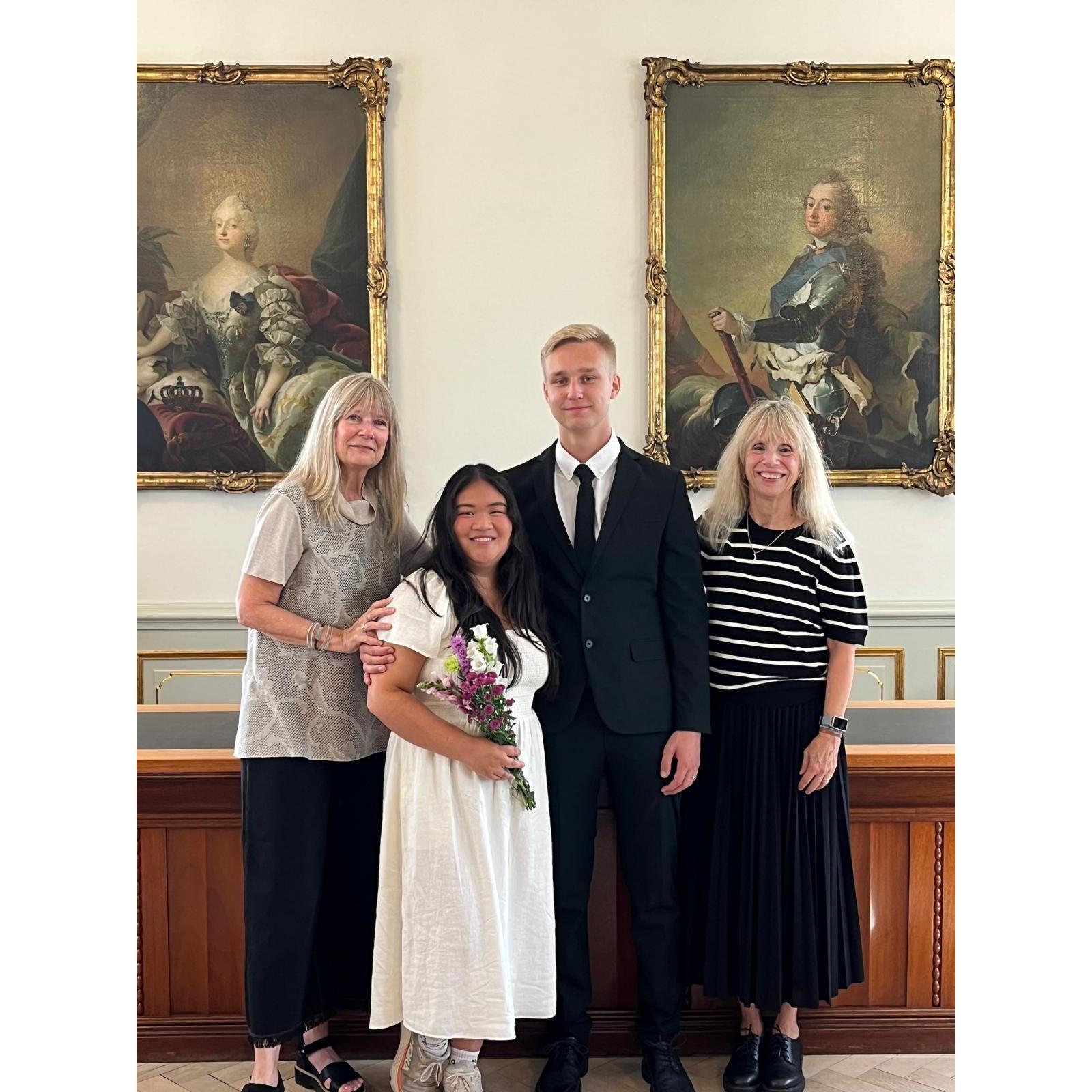 Family photo post marriage. 13th of August 2024