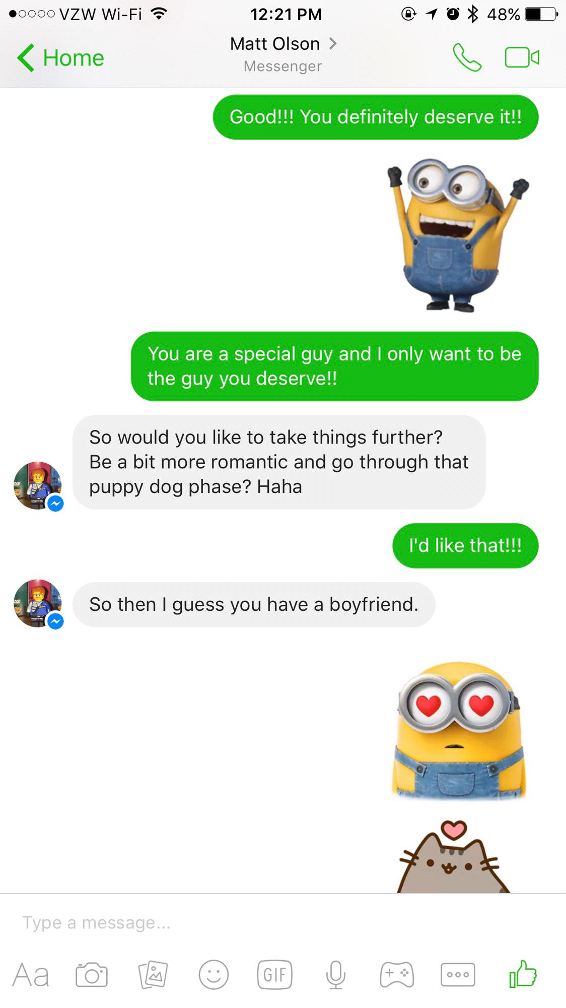 Yes!! This is how he “asked me out” 🤣