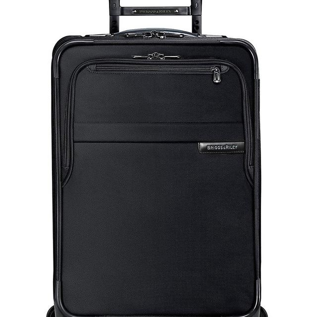 Briggs Riley Baseline-Softside CX Expandable Carry-On Spinner Luggage, Black, 22-Inch