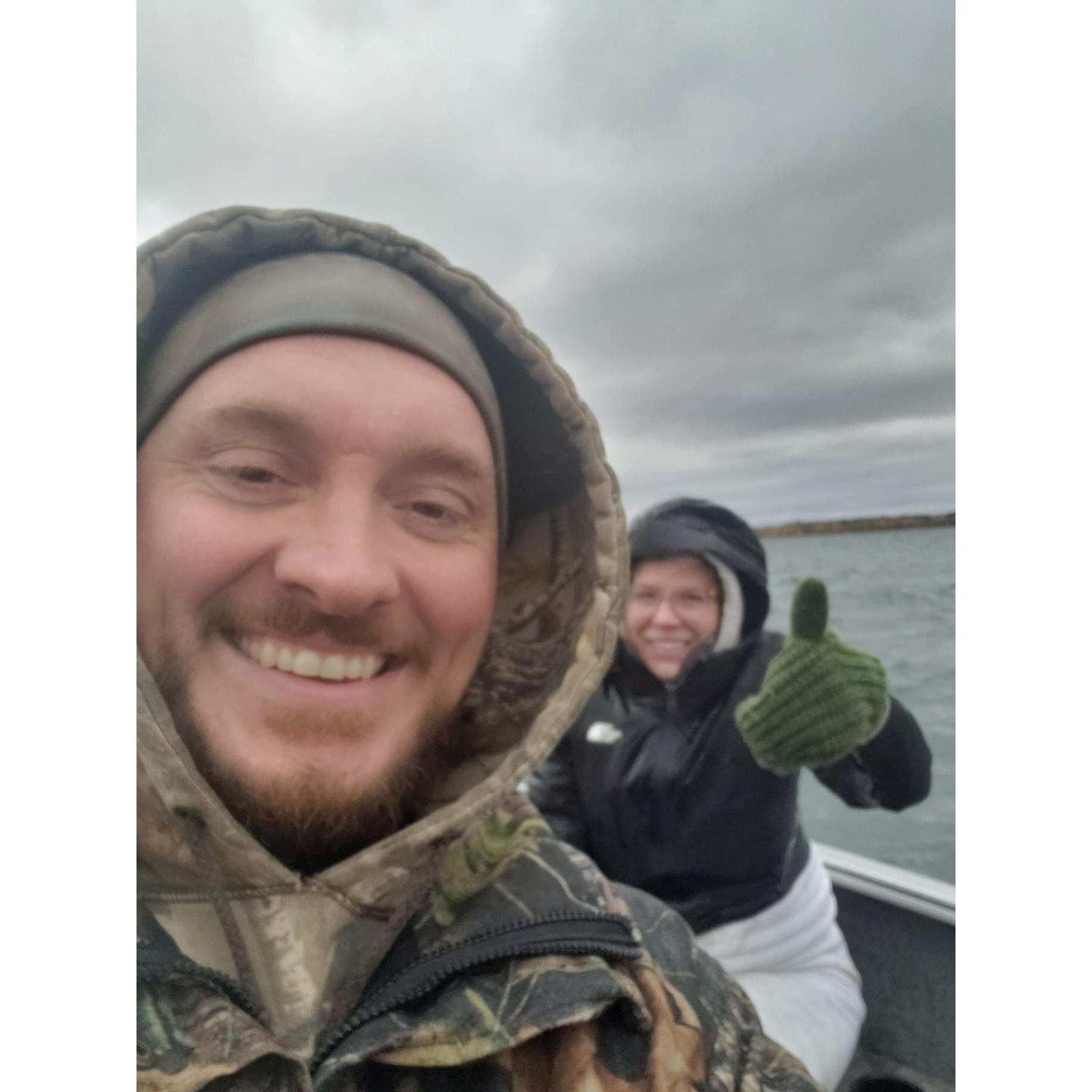 Way too cold to be in a boat! October 2022.