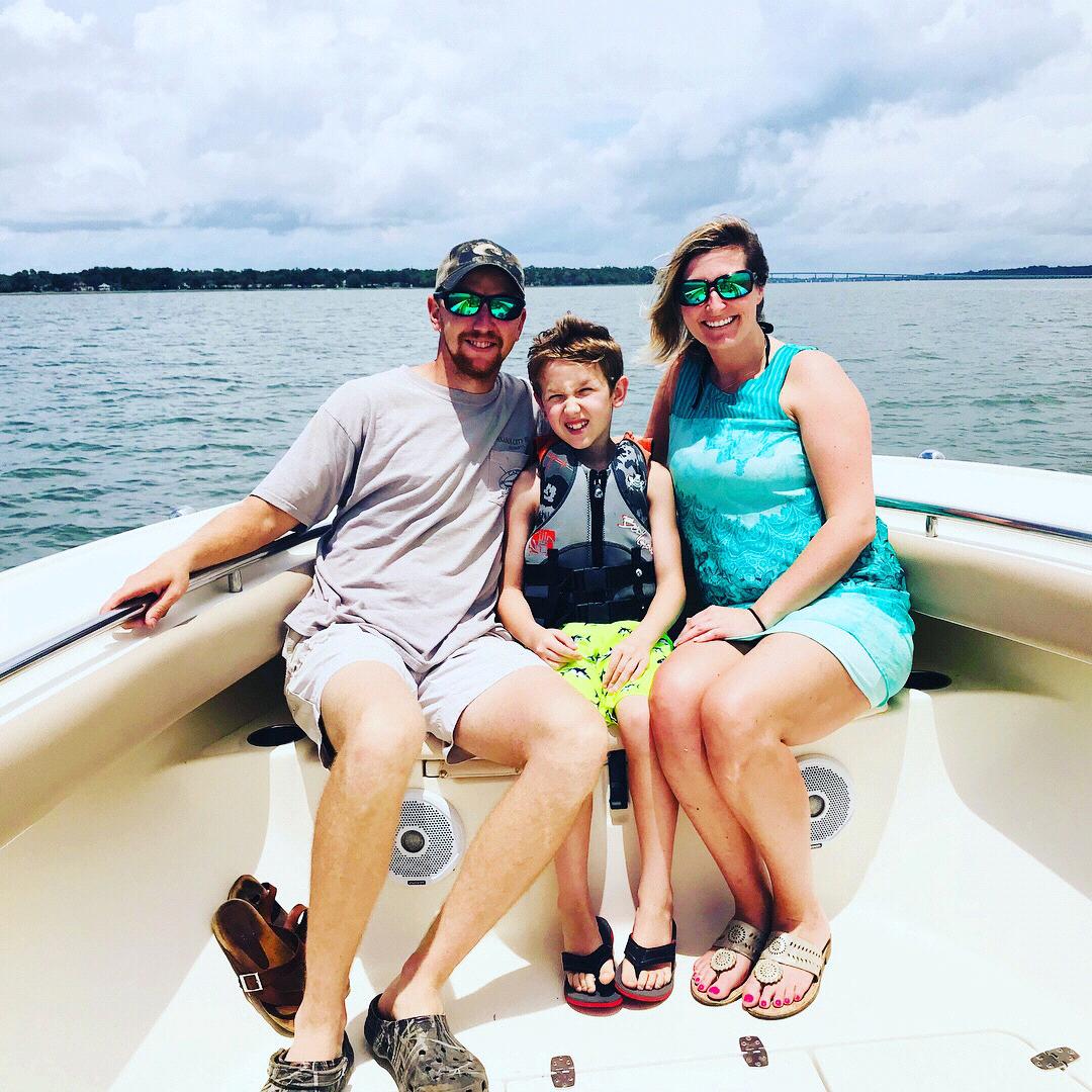 Enjoying our boat