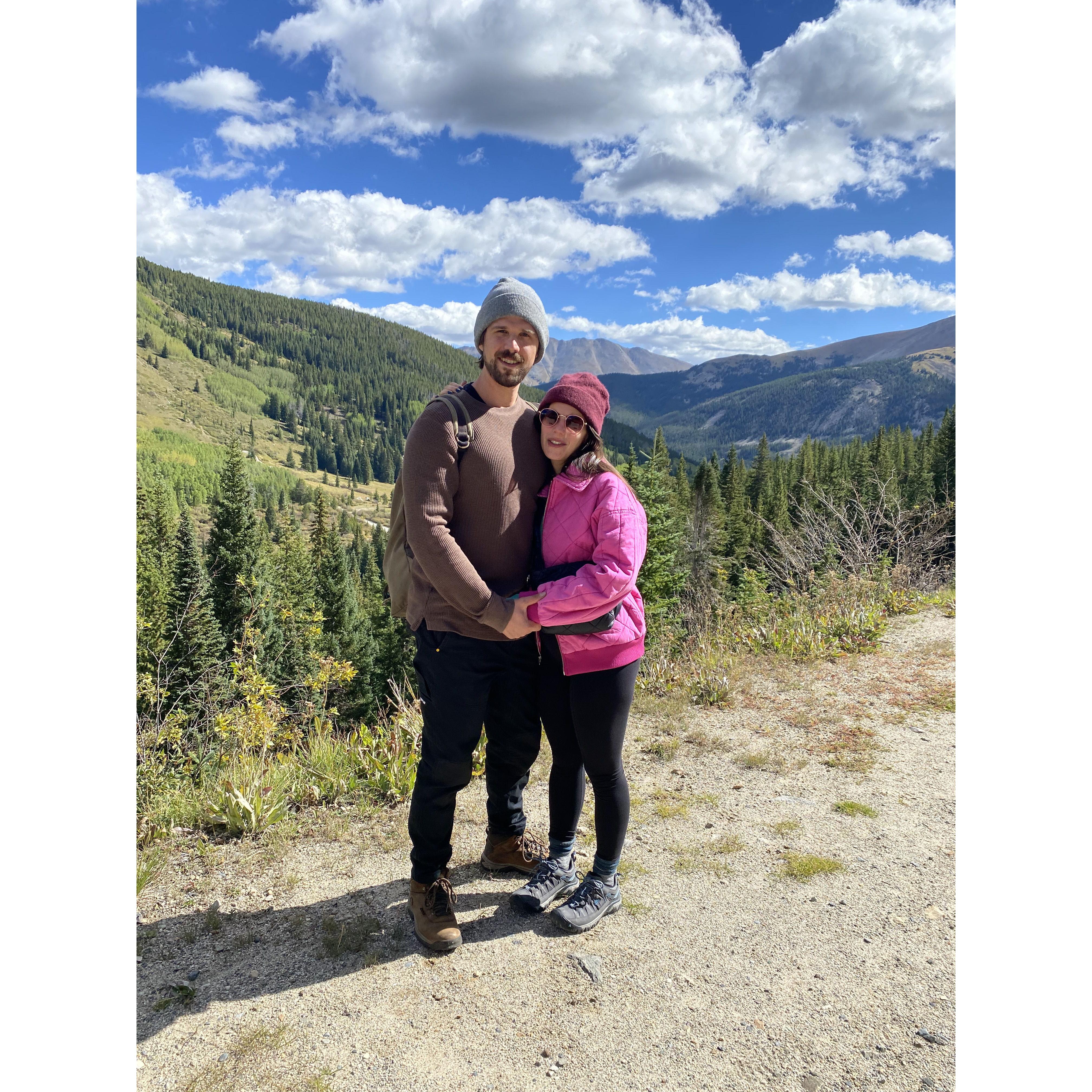 Bella's first "real" hike in beautiful Breckenridge