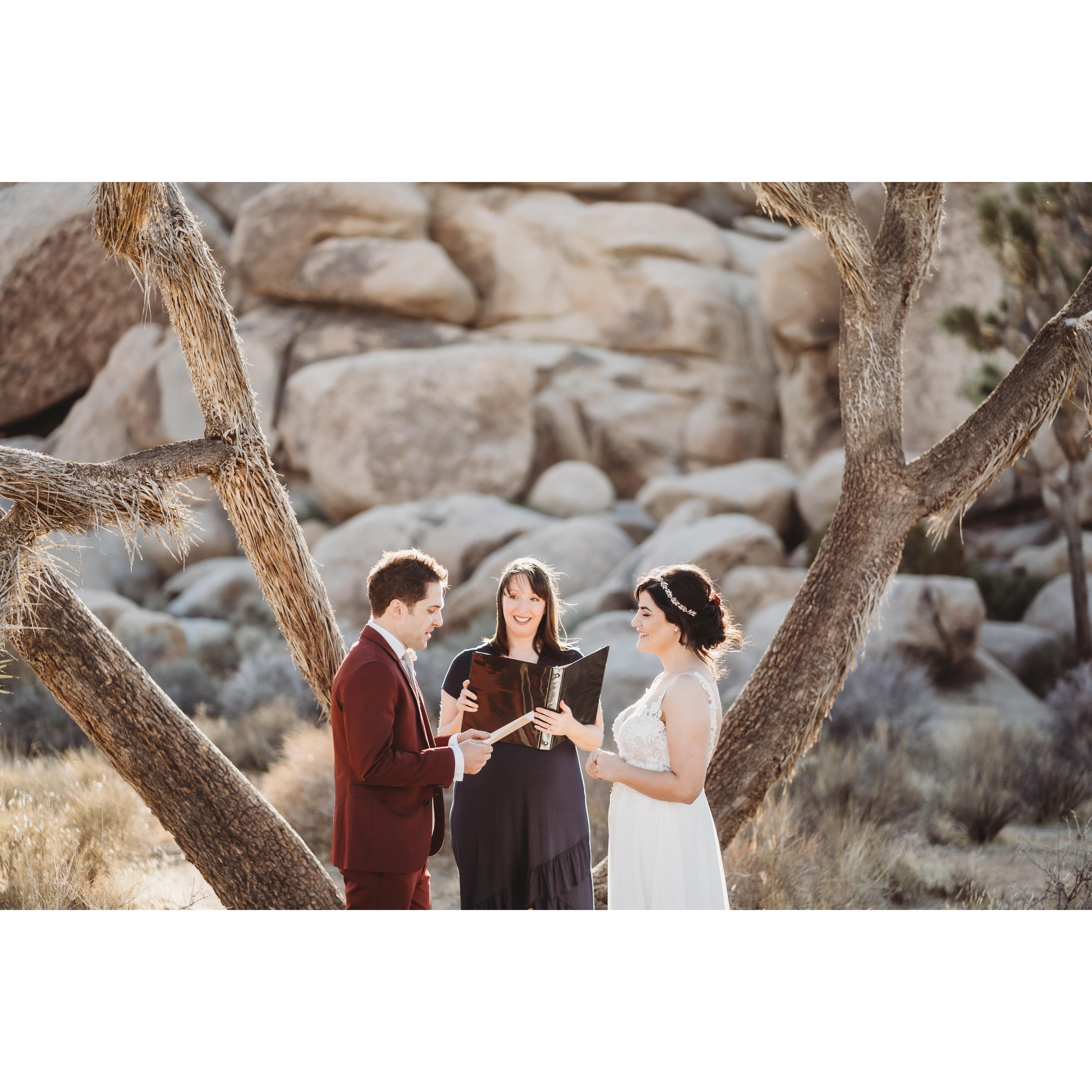 Andrew's vows to Leeron.