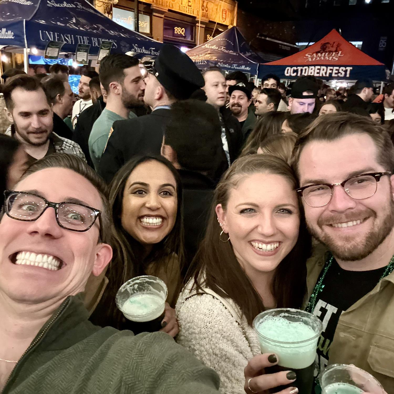 Matt & Misha meeting this “guy I was seeing” while in NYC Saint Paddy’s Day weekend 2023.