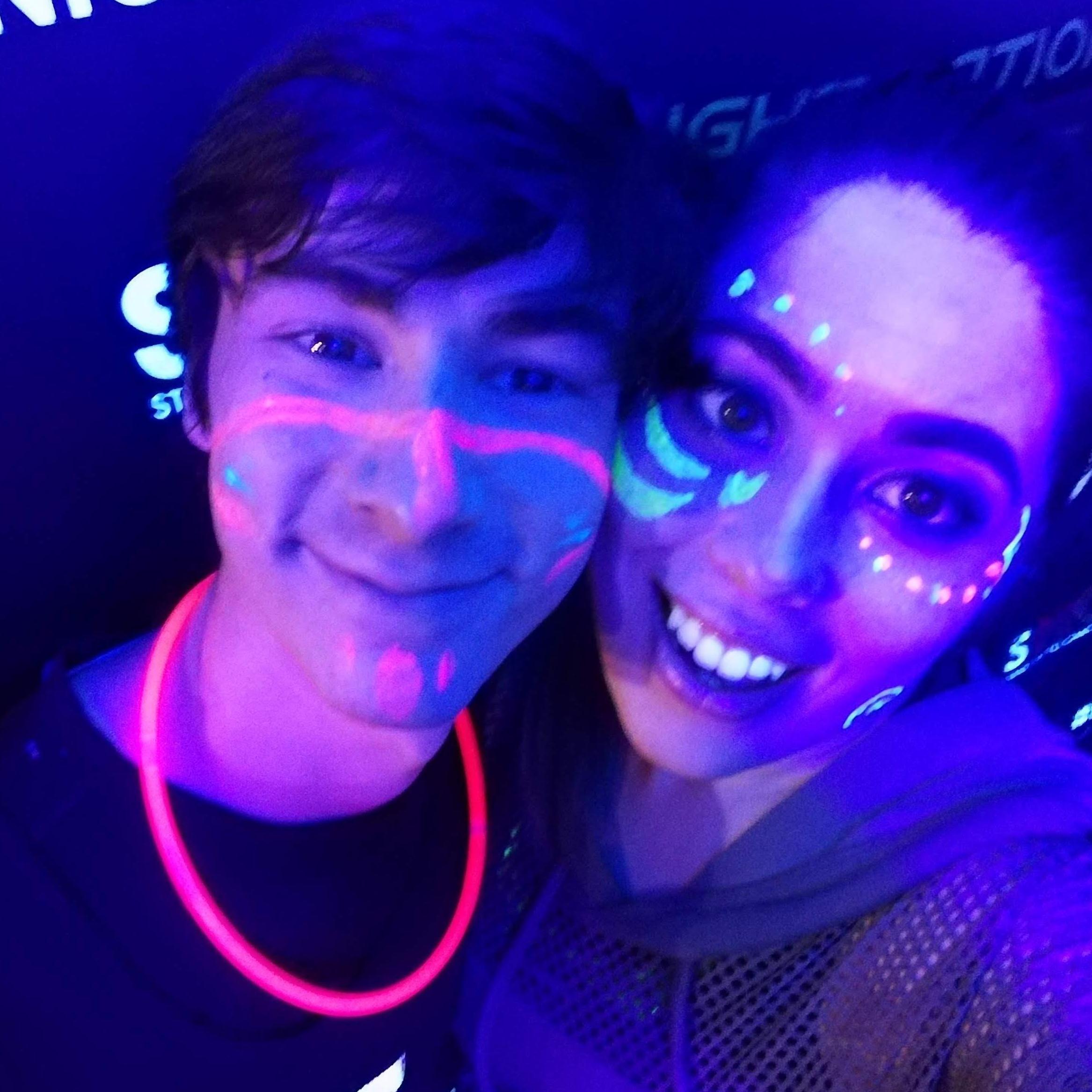 Our first 5k (it was also a rave)