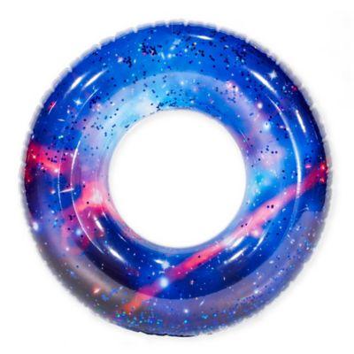 Pool Candy Galaxy Glitter Beach and Pool Tube in Blue