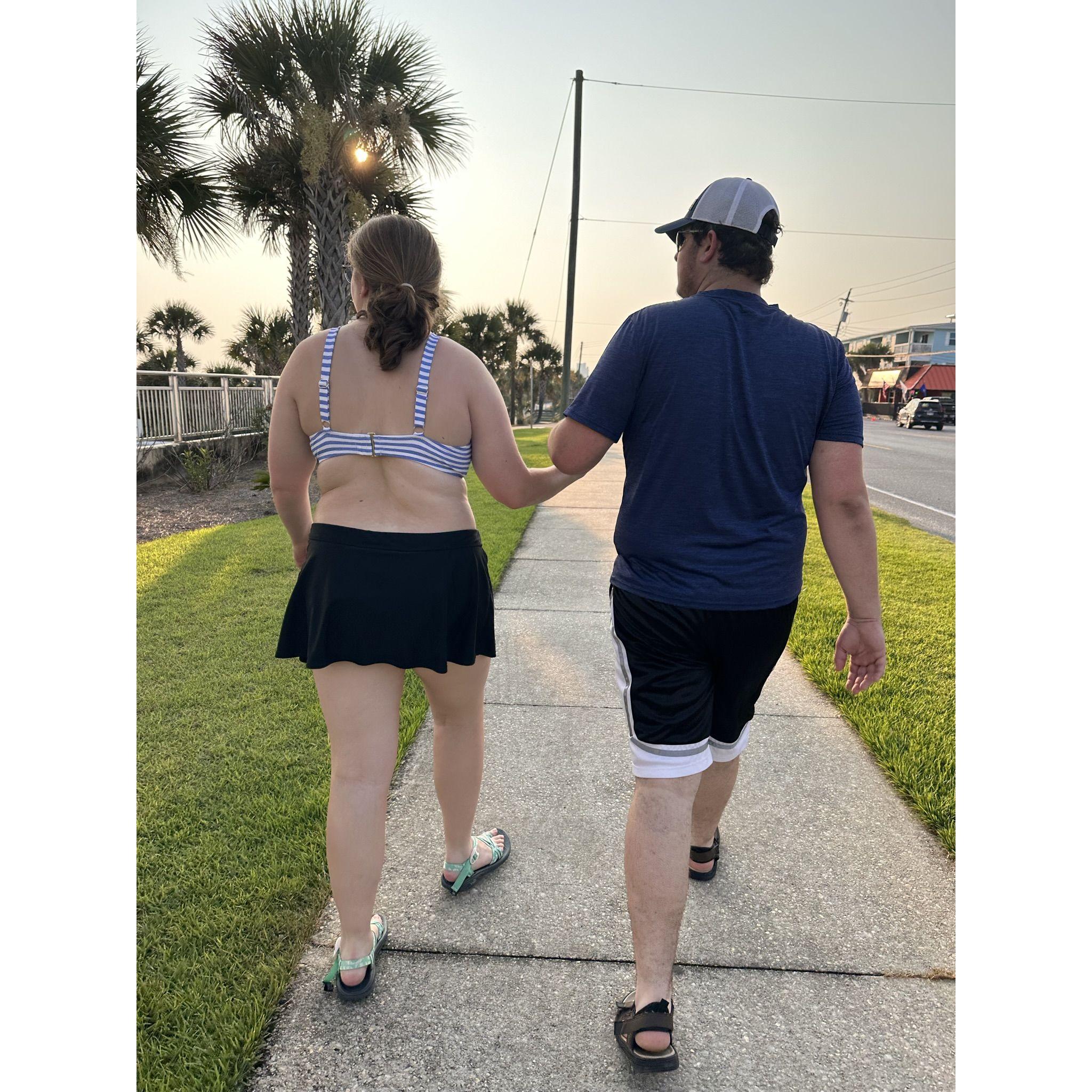 July 2023, Panama City Beach, FL (the week I asked for permission to marry my love)