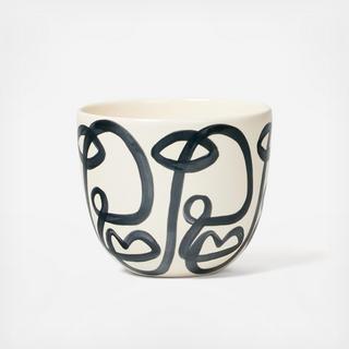 Small Cara Planter with Saucer