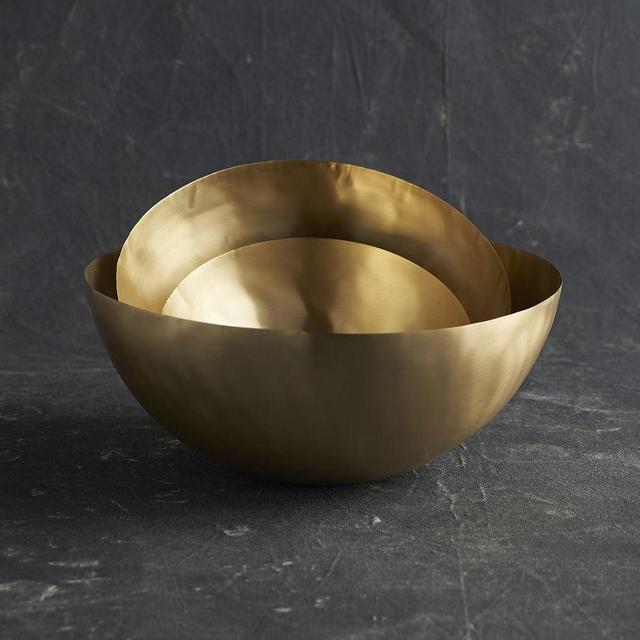 Avila Brass Nesting Serving Bowls, Set of 3