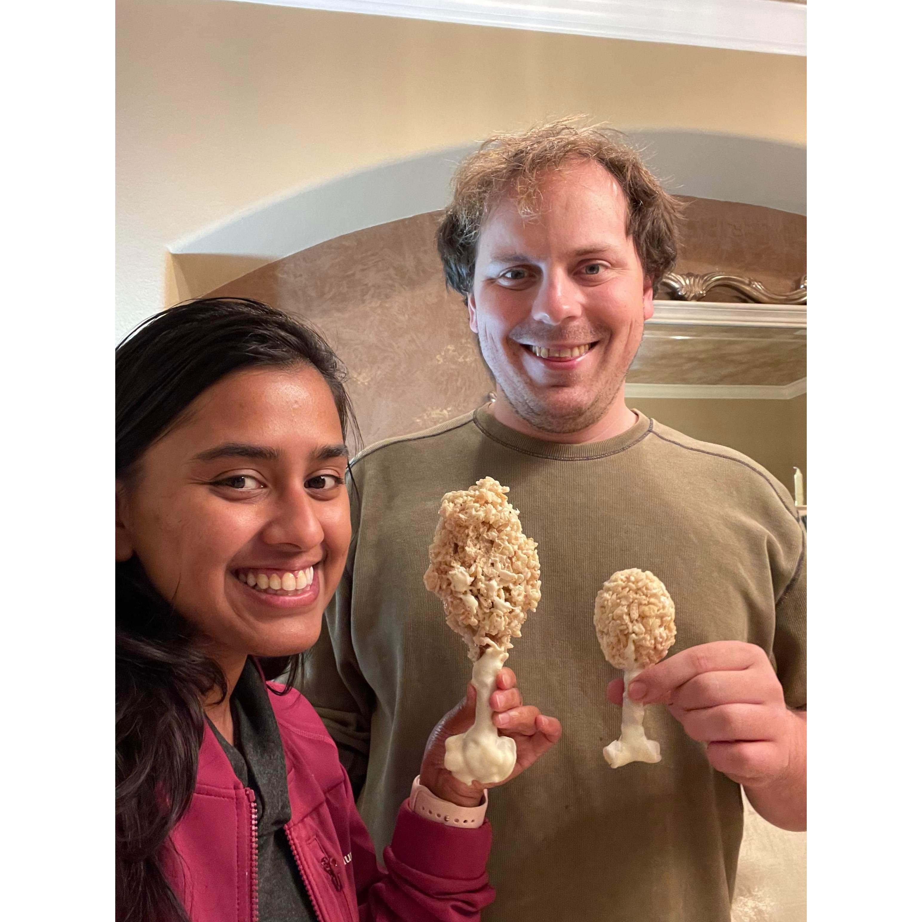 Our dessert Thanksgiving "Turkey Legs"