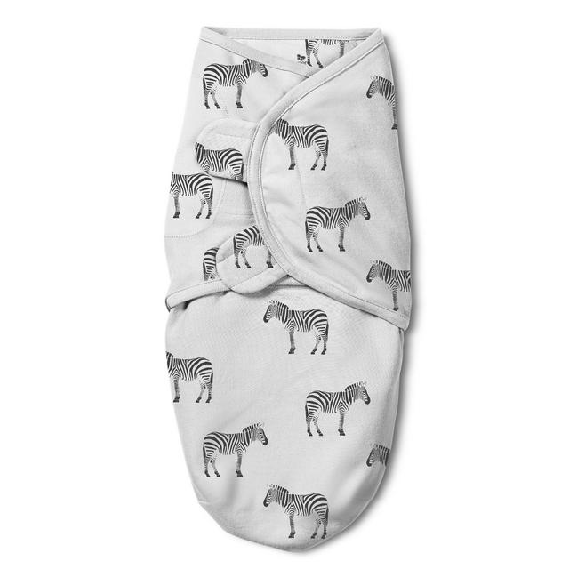 SwaddleMe Original Swaddle Luxe with Easy Change 0-3M - Zebras S